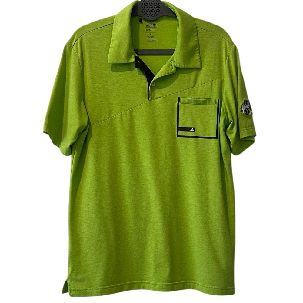 Adidas Clima Lite Eastern Michigan Eagles Men's Green Polo Shirt Medium